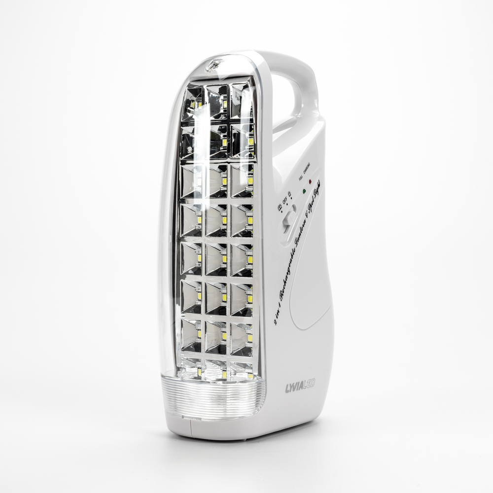 Lampada di Emergenza · Portatile e Ricaricabile · 24 LED Bianchi · IP40 ·  Doppia luminosità - Luci di emergenza - Illuminazione