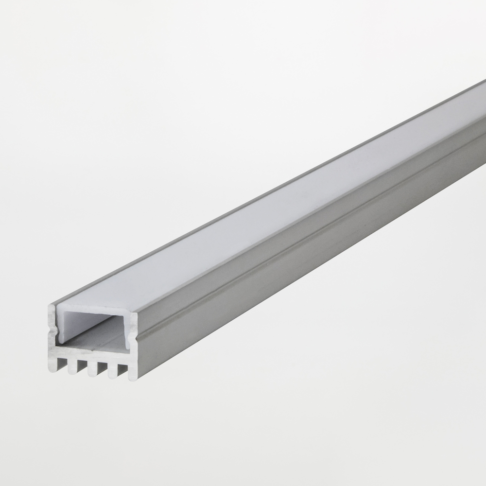 Profilo in Alluminio · Superficie · 2m · Sezione 18,4x13,4mm
