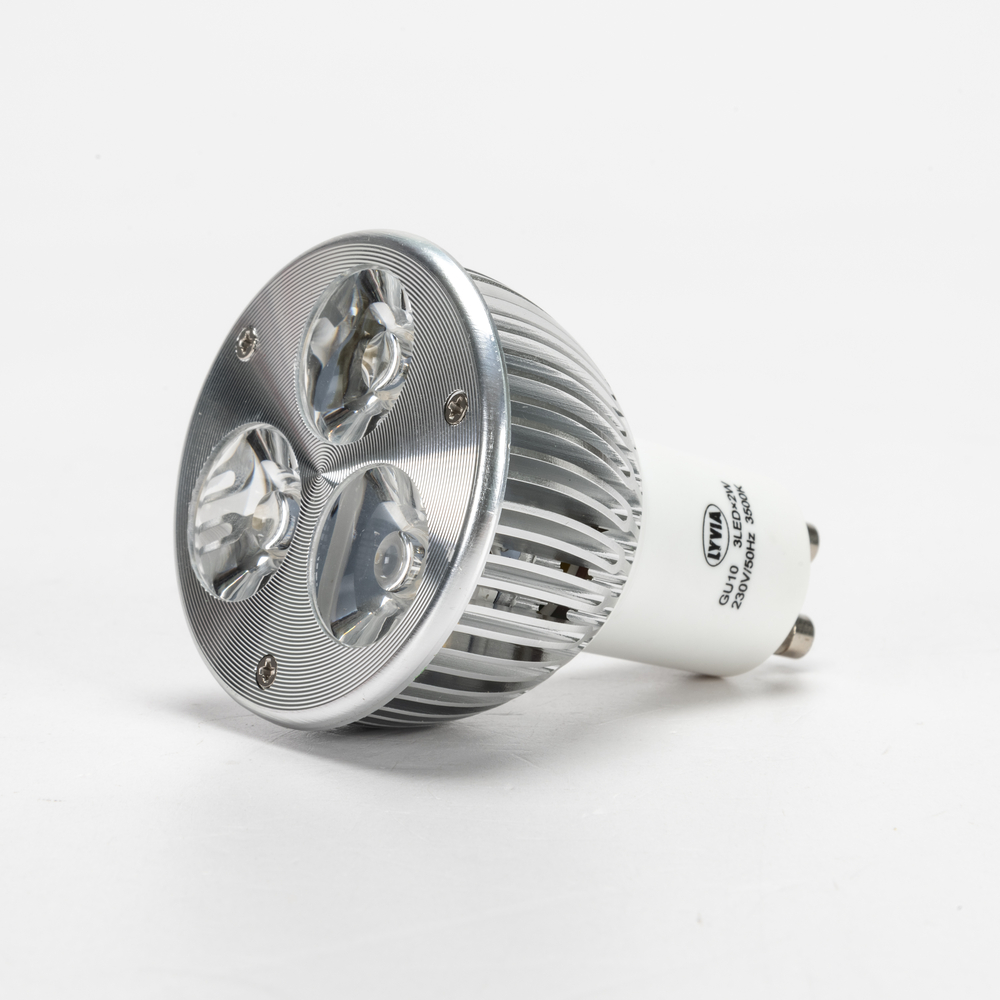 Lampadina LED · Faretto LED · Turbofan · 3 LED x 2W · Attacco GU10