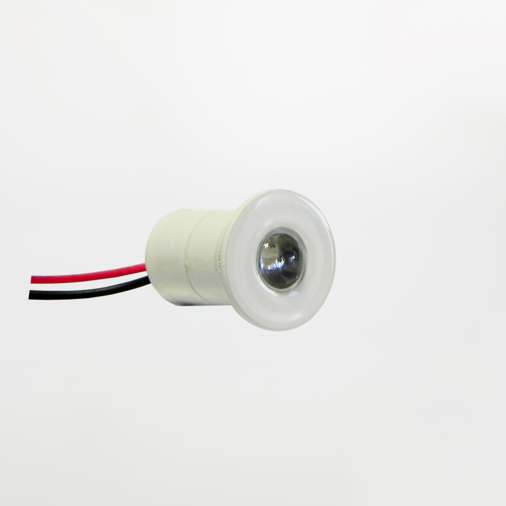 Mini faretto LED da incasso · Corpo Verniciato Bianco · Tondo