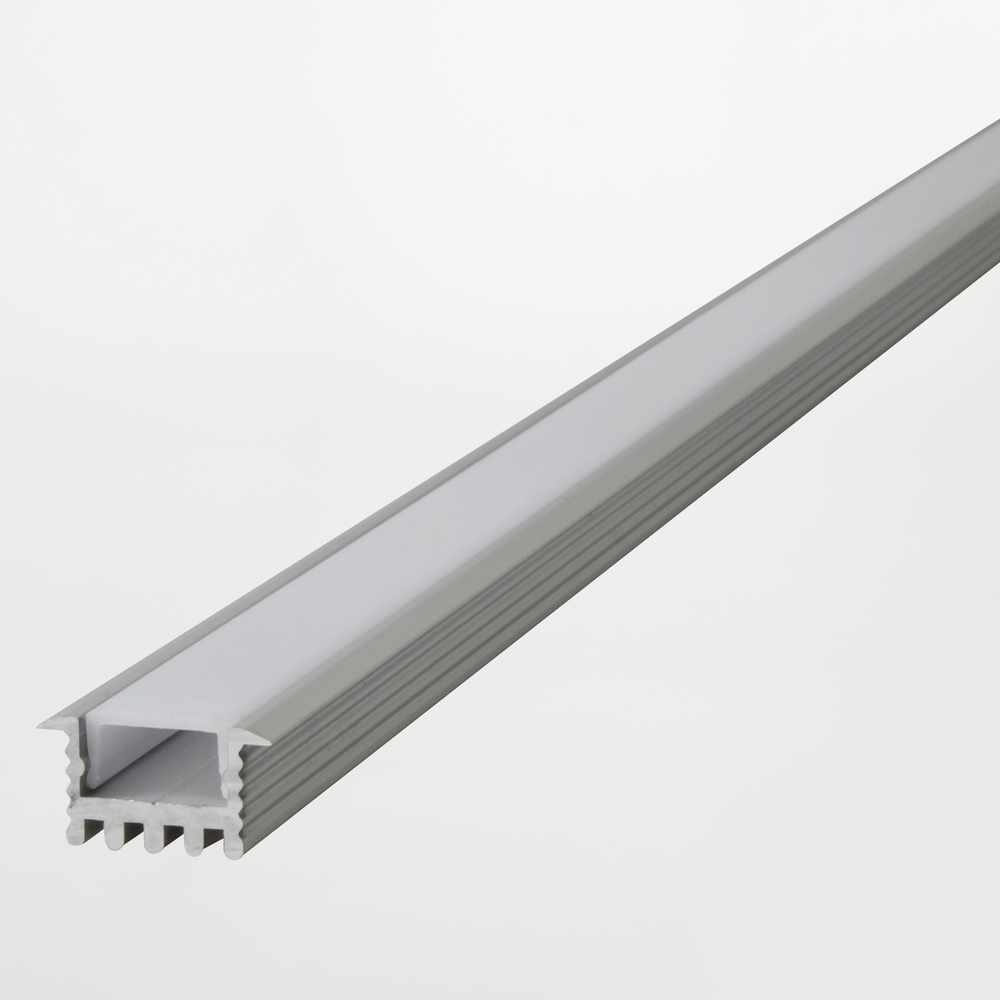 Profilo Alluminio per Strisce LED, Incasso, alta dissipazione