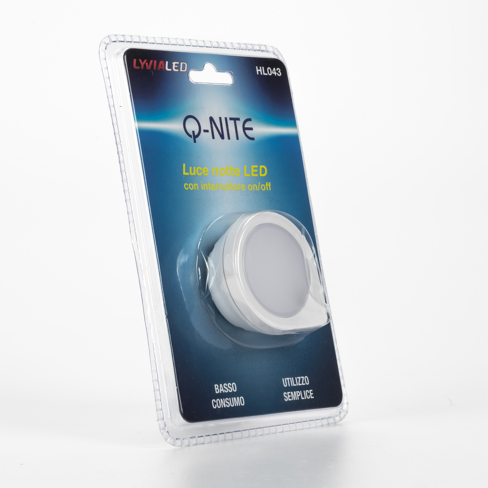 Arteleta HL043 - Luce notturna a led con interruttore Q-NITE