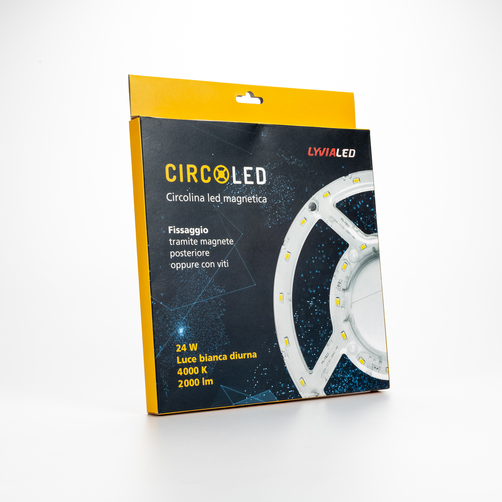 Circolina LED 16W · Magnetica · Bianco Caldo 3.000°K · Fissaggio con  magnete - Plafoniere e Applique - Illuminazione