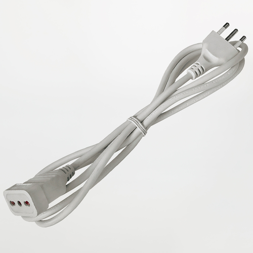 Prolunga Lineare · 5 metri · Spina 16A · Presa 10/16A · Colore Bianco