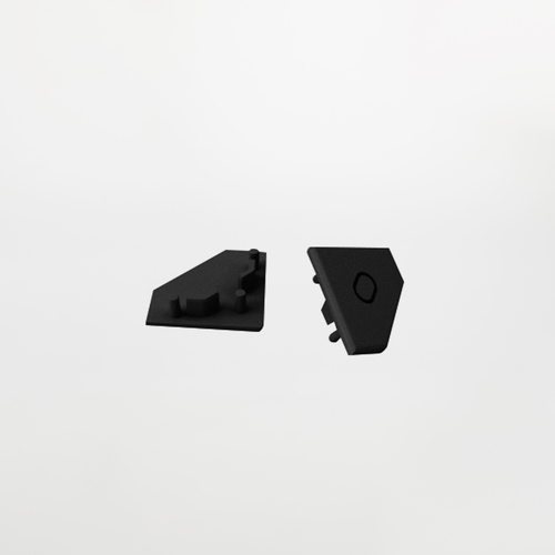 Set 2 tappi in plastica per profilo angolare PA.287.N