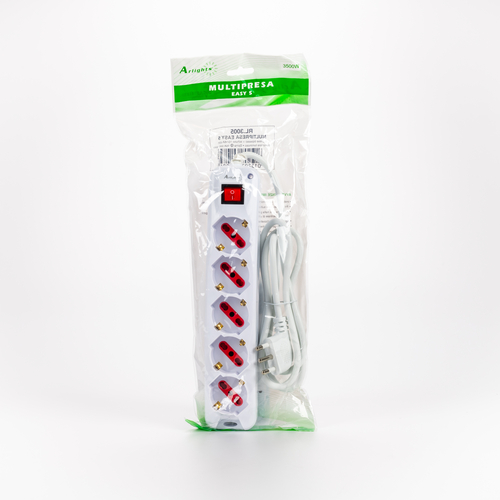 Multipresa Universale Serie Easy · 5 Prese Schuko · Interruttore ON/OFF