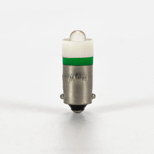 Lampada LED per Segnalazione · 110-130V · Attacco Ba9s · Verde · T10x25