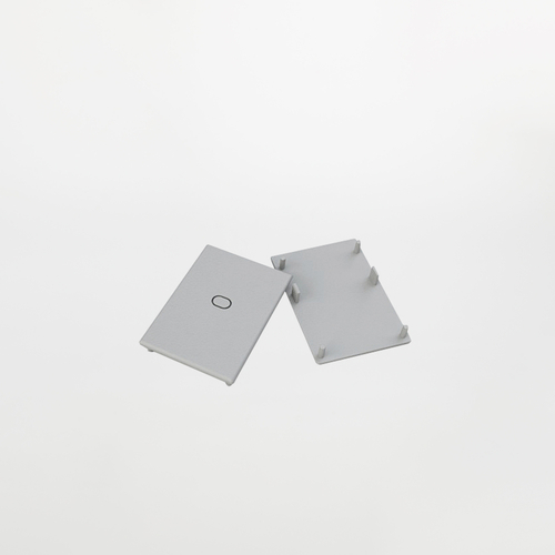 Set N°1 tappo Sfondabile + N°1 Tappo Cieco · In Plastica · Per profilo piccolo PA.410