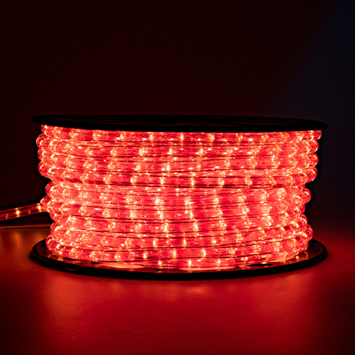 Tubo Luminoso SAMGJO Ø 13 mm 3 vie · Rosso · Bobina da 44 metri · IP44 per Esterno