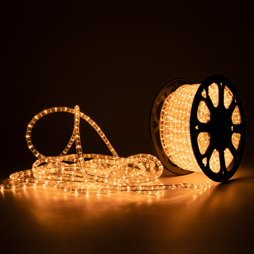 Tubo Luminoso a Filamento · 3 Fili Ø 13 mm · ROLLflex® · Da Esterno · Trasparente · Bobina 44 m