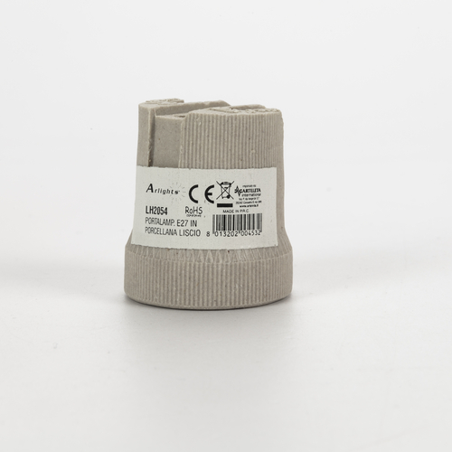 Portalampada in Porcellana · Attacco E27 · Fissaggio Diretto