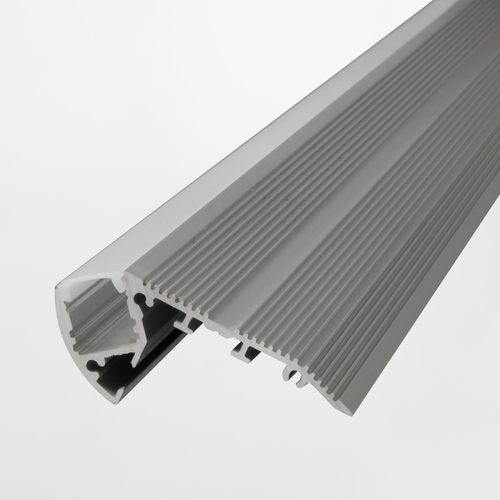 Profilo in Alluminio · Illuminazione Gradini · 2m · Sezione 68x27mm · Con diffusore satinato