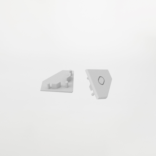 Set 2 tappi in plastica per profilo angolare PA.287.B