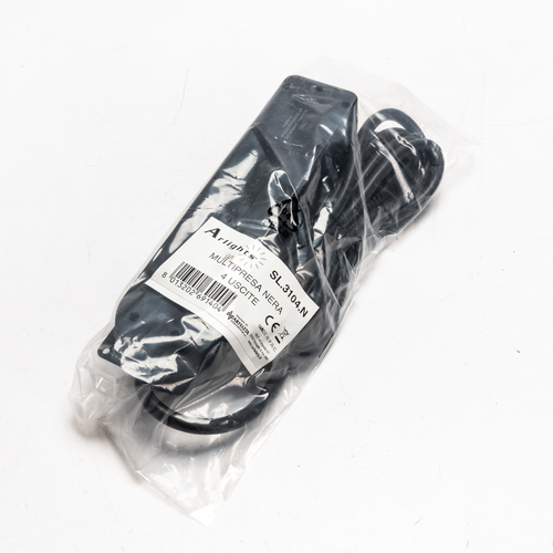 Multipresa Nera · 4 prese Schuko 10/16A