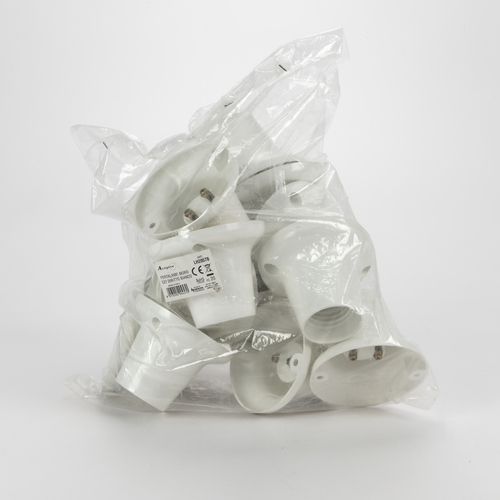 Portalampada a Muro · Attacco E27 · Diritto · Bianco