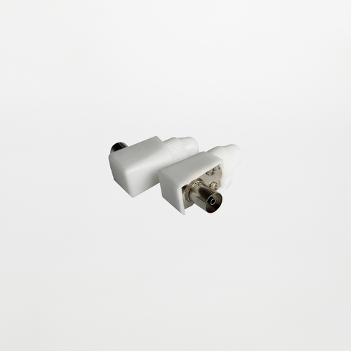 Presa Coassiale volante TV diritta   Ø9.5mm a squadra 90°