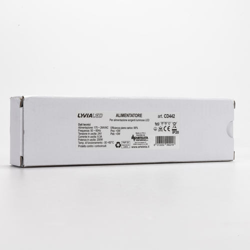 Alimentatore per Strisce LED · Stabilizzato · 24V · 200W · Per Uso Interno IP20