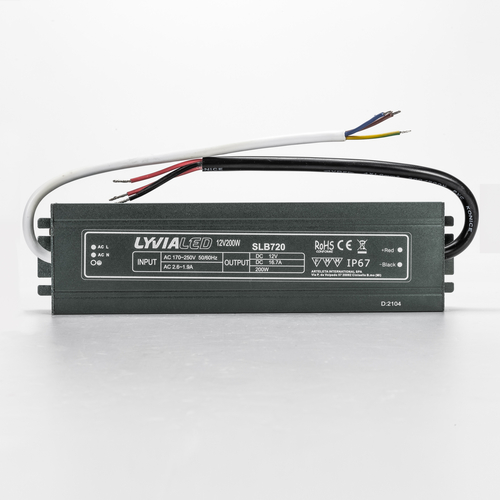 Alimentatore Stagno Switching · 12V · 200W · Dimensioni Compatte · Per Esterno · 2 Uscite