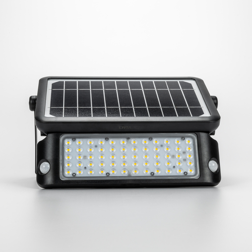 Proiettore Solare LED 10W con Pannello Fotovoltaico e LED Orientabile