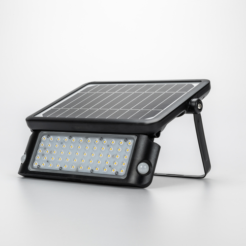 Proiettore Solare LED 10W con Pannello Fotovoltaico e LED Orientabile