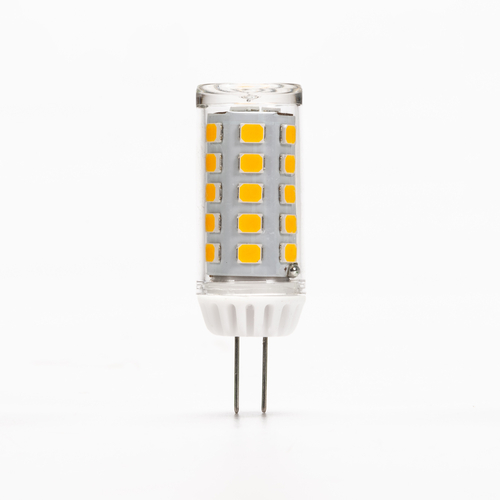 Lampadina LED · 3W · Attacco G4 · Rivestimento policarbonato · Bianco Caldo 3.000°K · IP20 