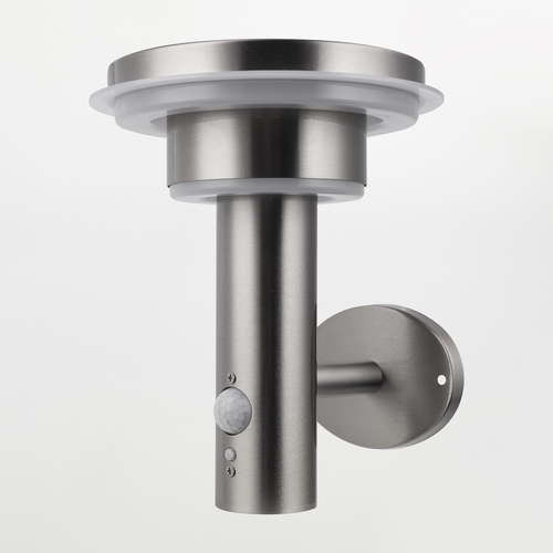 Applique LED Solare da Parete · In Acciao INOX · Con rilevatore di presenza e sensore crepuscolare