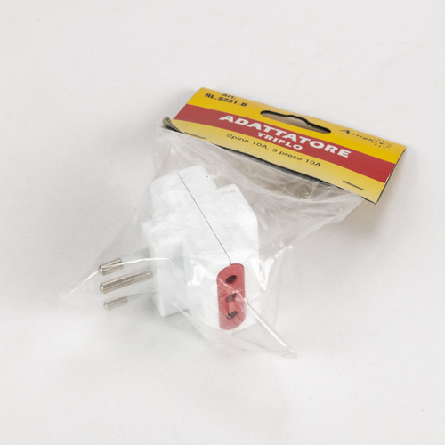 Adattatore Triplo · 10A · Colore Bianco