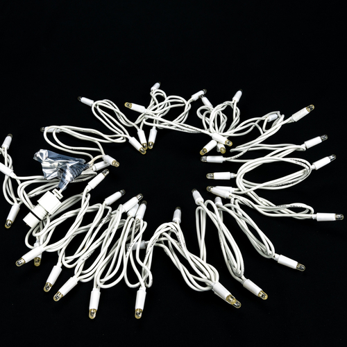 Luci di Natale · Stringa Luminosa 120 LED · Bianco Freddo · Cavo Bianco · L = 12 metri