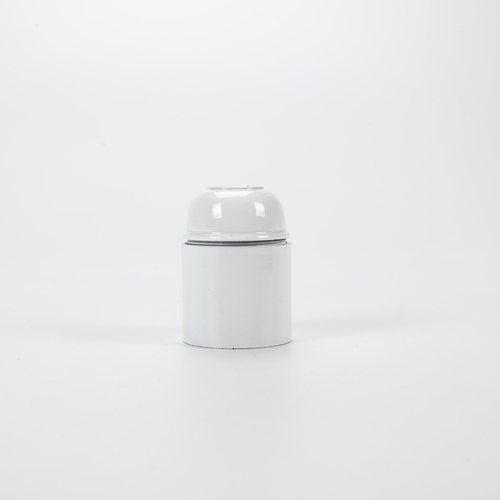 Portalampada Bianco in Bakelite · Attacco E27 · Liscio