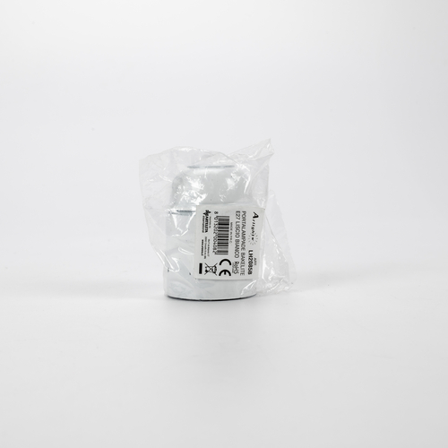 Portalampada Bianco in Bakelite · Attacco E27 · Liscio