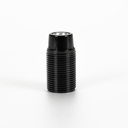 Portalampada Nero in Bakelite · Attacco E14 · Filettato