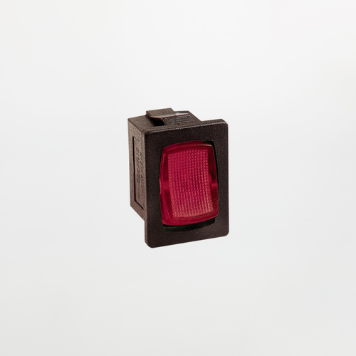 Interruttore Unipolare Luminoso · Rosso · Interruttore Micro a Bilanciere · 220V