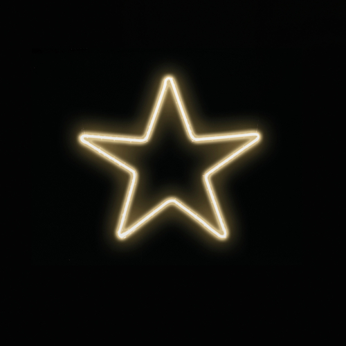 Stella Luminosa · Tubo LED IANUS Bifacciale · Bianco Caldo · 80x80 cm