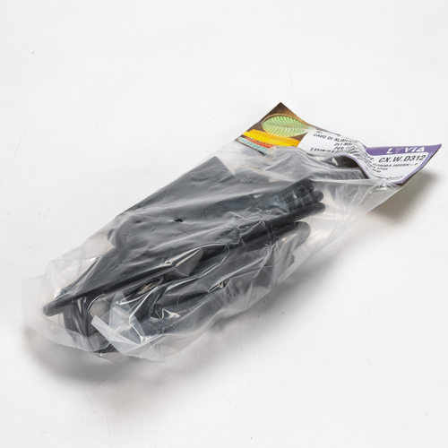 Cavo di Alimentazione in Gomma · Con Diodo 3A · Per Tubo LED Luminoso Ø 12 mm