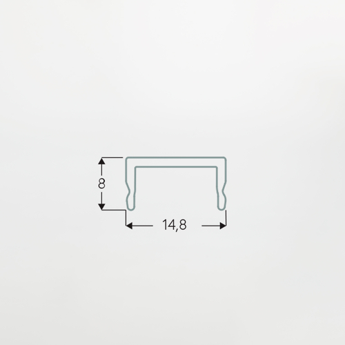 Diffusore Piano Trasparente · 2m