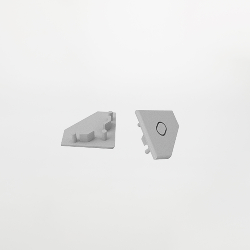 Set 2 tappi in plastica per profilo angolare PA.287