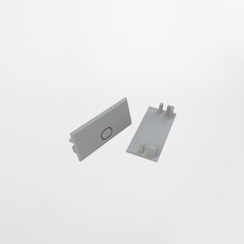 Set N°1 tappo Sfondabile + N°1 Tappo Cieco · In Plastica · Per profilo superficie largo basso PA.430