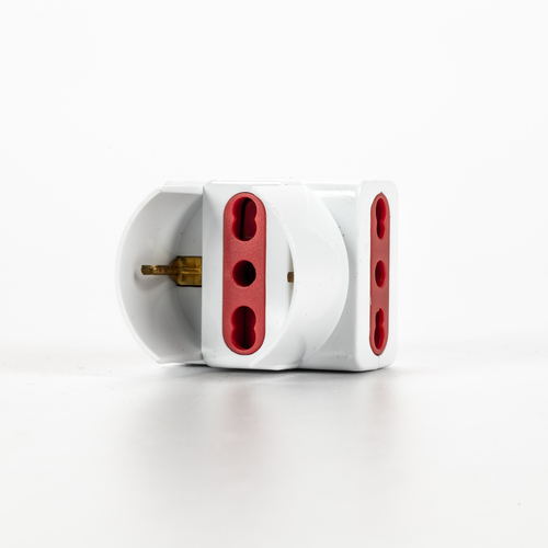 Adattatore Triplo · Schuko · 16A · Colore Bianco