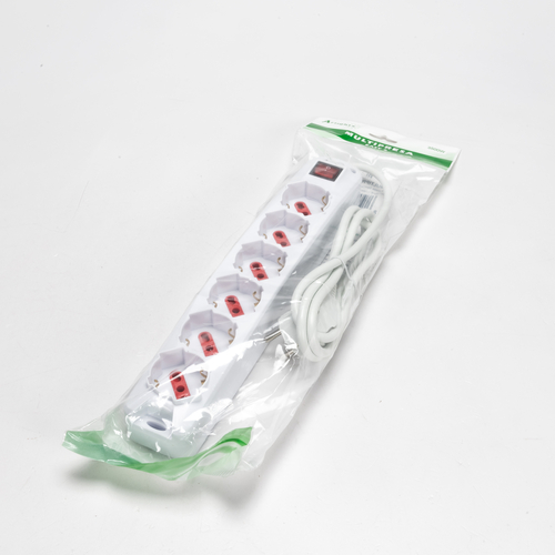 Multipresa Serie Easy · 6 Prese Schuko · Spina Schuko · Interruttore ON/OFF · Bianca