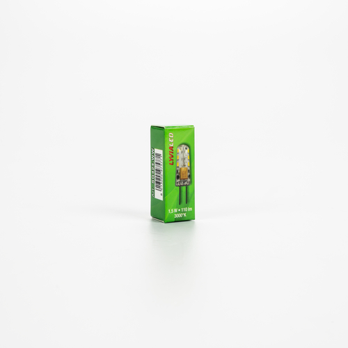 Lampadina LED 12V · 24 LED · Attacco G4 · Rivestimento in Silicone · Bianco Caldo 3.000°K