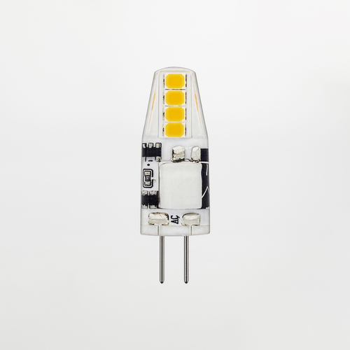Lampadina LED 12V · 8 LED · Attacco G4 · Rivestimento in Silicone · Bianco Caldo 3.000°K