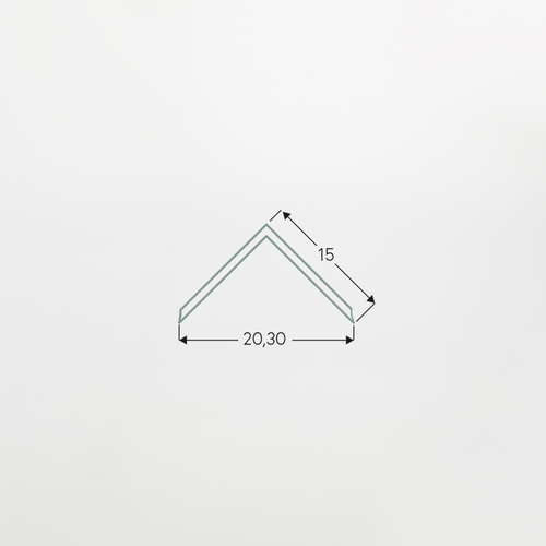 Diffusore L=2m Opale · Per Profili PA.285