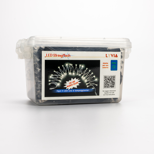 Luci di Natale · Stringa Luminosa 120 LED Bianco Caldo · Lampeggiante · L = 12 metri