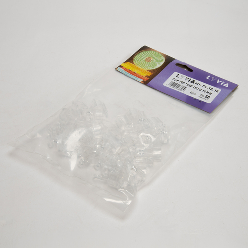 Clip per Fissaggio · Per Tubo Luminoso LED Ø 12 mm