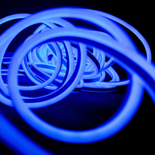 Tubo Luminoso LED · Biemissione · Bobina da 25 Metri · Colore Blu · IANUS