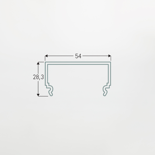 Diffusore Largo Alto · Satinato · 2m