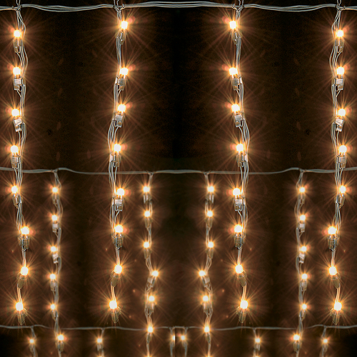 Luci di Natale · Tenda Luminosa Estensibile · Effetto Pioggia o Nevicata · Da Esterno · Luce Chiara