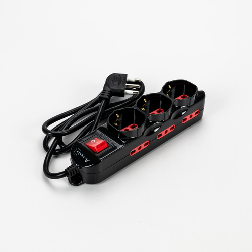 Multipresa Serie Premium · 9 Prese · Interruttore ON/OFF · Lunghezza Cavo Alimentazione 1,5m