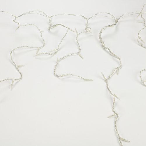 Luci di Natale · Mini Cascata LED · 120 LED · Lampeggiante · Bianco Puro · Per Esterno · L = 2 m