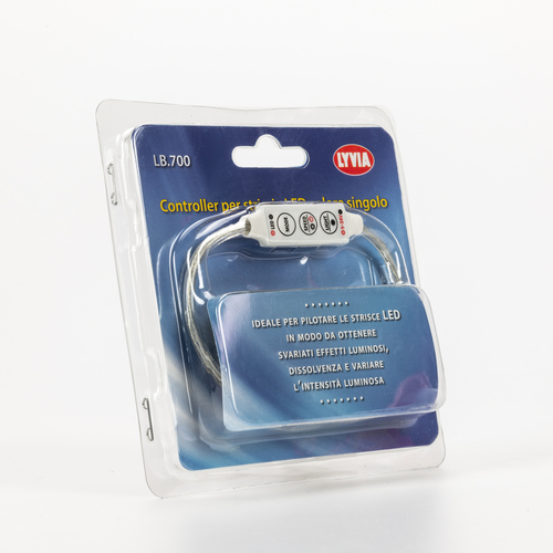 Mini Controller Monocanale · Per strisce LED colore singolo · Per Interno IP20